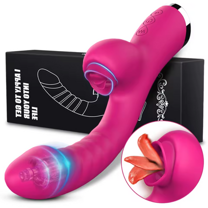 Vibrador Premium con Estimulación de Lengua