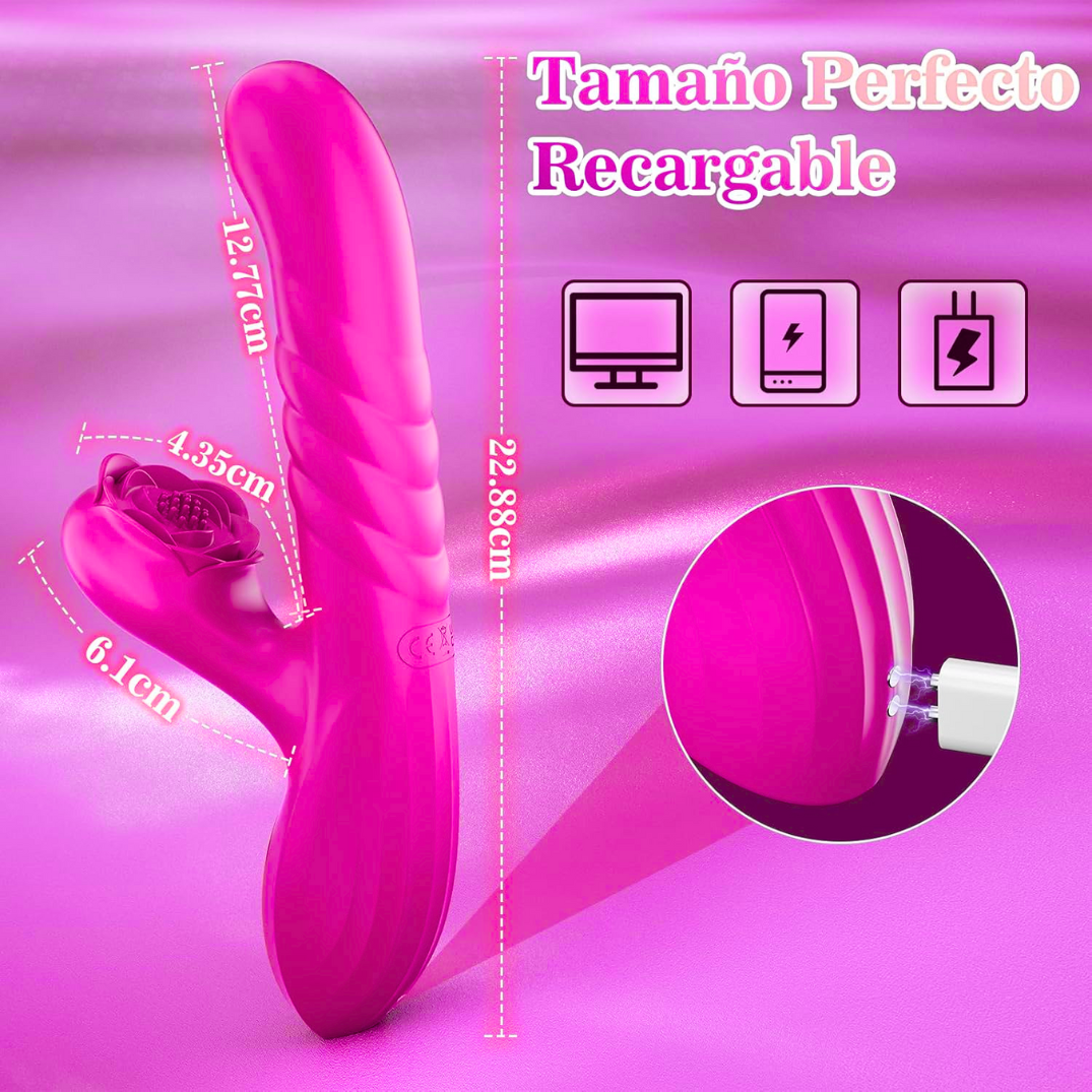 Vibrador Premium con Estimulación de Lengua